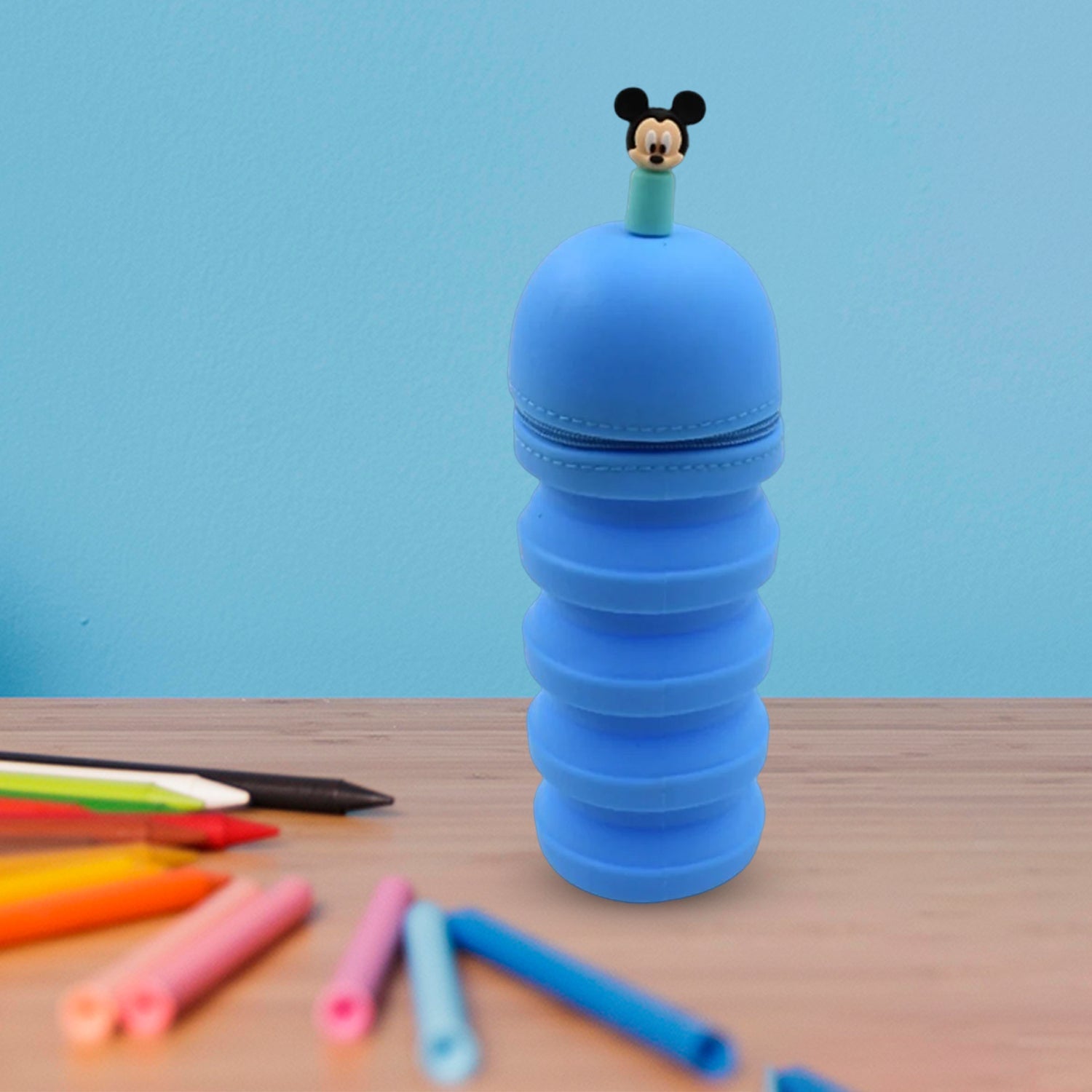 Silicone Telescopic Pencil Case – Large Capacity, Zipper Closure, Perfect for School & Office Silicone Telescopic Pencil Case – Large Capacity, Zipper Closure, Perfect for School & Office